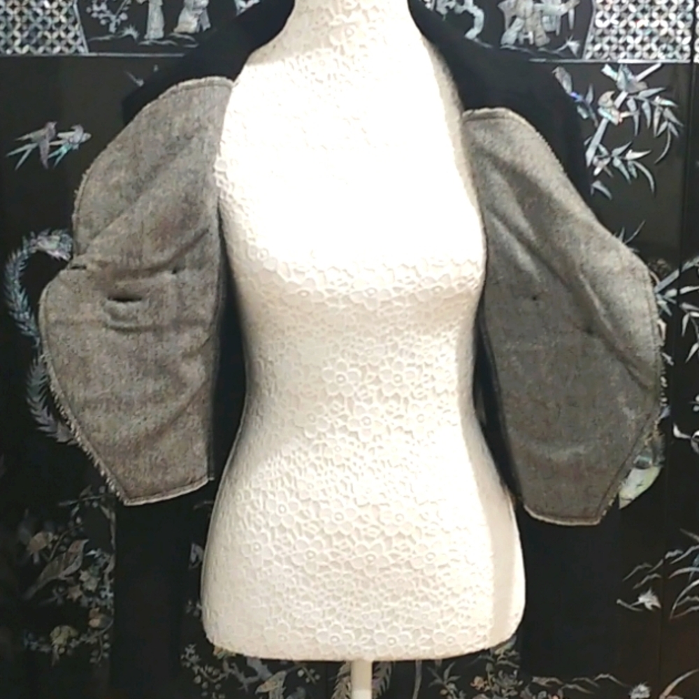 Tristan - Vintage Y2K Cropped Wool Blazer Size Small, New WithTags - Picture 5 of 11